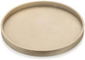 Hanobe Round Decorative Tray for Coffee Table Decor, Modern Matte Finish by Hanobe