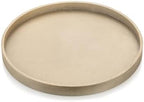 Hanobe Round Decorative Tray for Coffee Table Decor, Modern Matte Finish by Hanobe