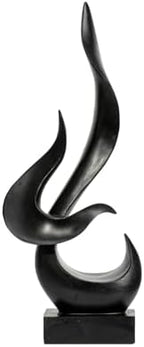 Small Fire Flame Sculpture, Art Modern Abstract Statue, Shelf Accents Decor by Paytonture