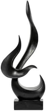 Small Fire Flame Sculpture, Art Modern Abstract Statue, Shelf Accents Decor by Paytonture