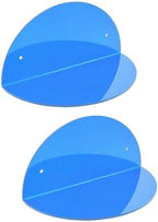 ROYALITA 2-Pack Small Acrylic Shelves Room Decor Floating Shelves, Blue - Image 6