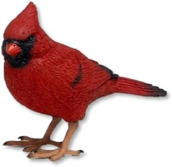 Distinctive Designs 4.125"" Red Cardinal Figurine - Cardinal Decor for Memorial Home Decor - Bereavement Gift, Red, Black, Orange by Distinctive+Designs