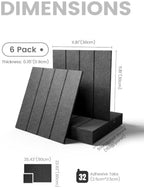 Fluxynara Felt Bulletin Board & Cork Board Alternative 36'' x 24'' - 6 Pack - Image 2