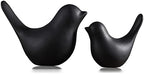 FANTESTICRYAN Small Birds Statues Home Decor, Modern Style, Black, S&L 2pcs by FANTESTICRYAN