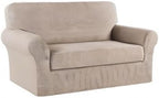 Turquoize Stretch Sofa Slipcover 2 Pieces Sofa Cover Couch Cover - Image 8