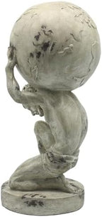 Lukitas Atlas Holding Up World Statue and Sculpture, Resin 11.5'' - Image 4