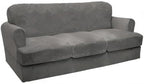 CUCRAF T Cushion Sofa Cover 4 Piece Slipcovers, Soft Thick Velvet Couch Cover - Image 9