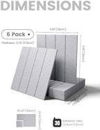 Felt Bulletin Board with Self-Adhesive 6 Pack - Image 2