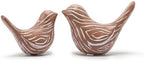 Small Ceramic Birds Statues for Home Decor, Boho Style, Terracotta, 2PCS by FANTESTICRYAN