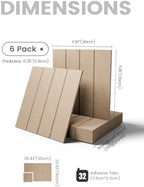 Fluxynara Felt Bulletin Board & Cork Board Alternative 36'' x 24'' - 6 Pack - Image 2
