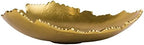Red Co. 12” Decorative Antique Golden Allure Torn Metal Centerpiece Bowl with Sculpted Edges by RedCo