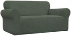 Easy-Going Stretch Loveseat Couch Covers Washable Olive Green | 1-Piece - Image 8