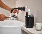 Joseph Joseph Easy-Store - Toothbrush Holder Caddy, Bathroom Storage, Compact, Matt Black - Image 5