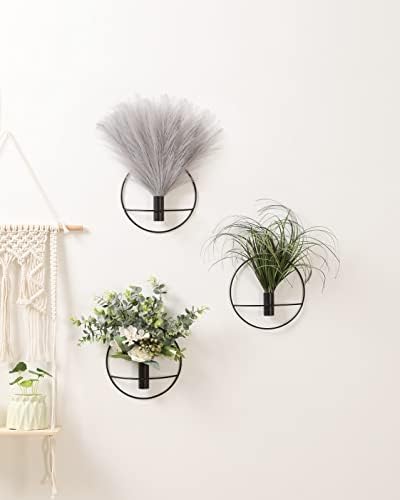 Pretty Jolly Boho Pampas Wall Decor Black Metal Wall-Mounted Art - Image 5