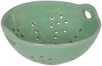 Creative Co-Op Stoneware Berry Bowl with Handles, Aqua Reactive Glaze - Image 3