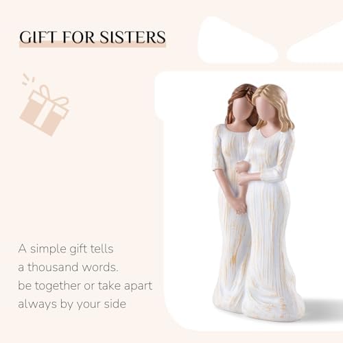 Storieme Sister Figurine Gifts from Sister: Hand-Painted Resin Keepsake - Image 6