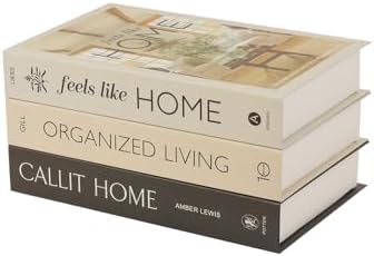 3 PCS Faux Decorative Books for Home Decor-Coffee Table Books Decor-Aesthetic Fake/Faux Books for Decoration,libros Decoration for Coffee Table, Shelf Accessories (3-CALLIT Home ORGANIZDE Living) by YOYMJBY