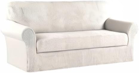 Turquoize Stretch Sofa Slipcover 2 Pieces Sofa Cover Couch Cover - Image 8