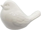 NEW White Bird Figurine, Ceramic Chubby Bird Figure Cottage Animal Bird Statue Decorations for Home Garden Decor Accents - Image 2