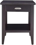 Leick Home Laurent End Table, Solid Wood, 1 Drawer, Bottom Display Shelf - Image 4