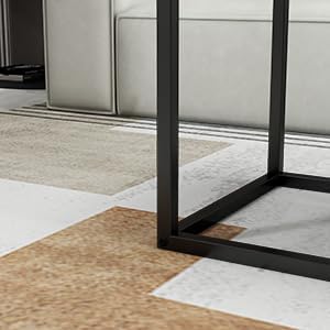 Nesting Table Set of 3 Side Tables, Modern Coffee Table Stacking End Table - Image 7