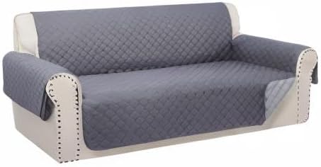Reversible Couch Cover for 3 Cushion, Dark Grey | Couch Cover for Sofa - Image 9