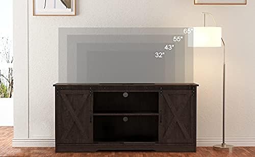 4 EVER WINNER 59" Farmhouse TV Stand, TV Entertainment Center - Image 5
