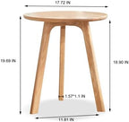 100% Solid Oak Small Side Table - Image 3