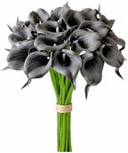 Mandy's 20pcs Dark Grey Calla Lily Artificial Flowers by Mandys