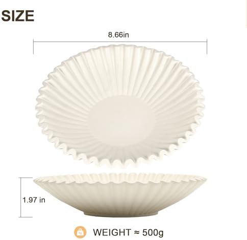 Beige Small Bowl Decor for Home, Purse and Key Bowls for Entryway Table - Image 2