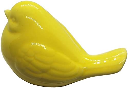 NEW Yellow Bird Figurine, Ceramic Chubby Bird Figure Cottage Animal Bird Statue Decorations for Home Garden Decor Accents - Image 6