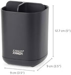 Joseph Joseph Easy-Store - Toothbrush Holder Caddy, Bathroom Storage, Compact, Matt Black - Image 4