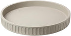 12in Decorative Tray for Coffee Table Tray Decor, Gray 100% Solid Concrete Decorative Round Tray for Kitchen, Living Room, Home Decor by KULEDM