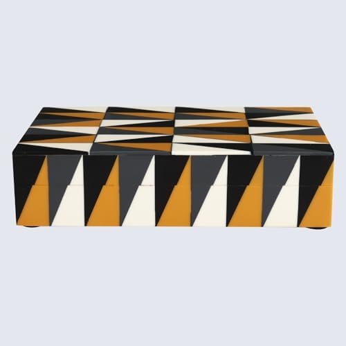 Handicrafts Home Decorative Keepsake Photos Storage Box with Lid, 8x5x2 In - Image 5