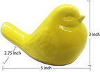 NEW Yellow Bird Figurine, Ceramic Chubby Bird Figure Cottage Animal Bird Statue Decorations for Home Garden Decor Accents - Image 4