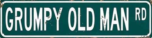 Man Cave Grumpy Old Man Rd Metal Tin Sign 4x16 In Vintage Plaque Decor For Home Restaurant Bar Cafe Garage Decor Unique Gift For Humor Lovers by LMDDFZS