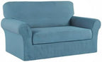 Turquoize Stretch Sofa Slipcover 2 Pieces Sofa Cover Couch Cover - Image 8