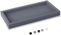 Silicone Bathroom Vanity Tray Dish Soap Holder Sink Organizer, Grey by Heagoale