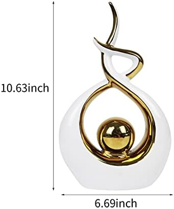 Norrclp Home Decor Modern Abstract Art Ceramic Statue Table Decor (Small) - Image 7
