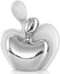 White Silver Mini Hugging Couple Statue Ceramic Lover Figurine Home Decor is a Romantic Gift for Her on Wedding Anniversary and Valentines, TV Stand Decoration Knick Knacks for Shelves (White Silver) by XMGZQ