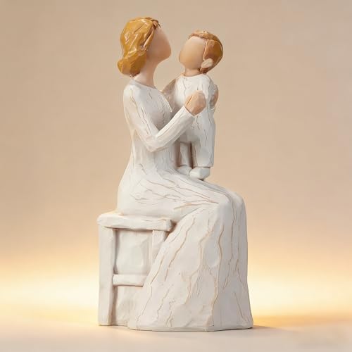 Mother and Baby Figurine, New Mom Gift Resin Statue, Motherhood Sculpture - Image 7