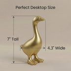Desk Goose 7 inch Gifts for Women, Mini Desktop Goose Statue Decor for Living Room Bedroom Bookshelf and Office - Image 2