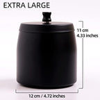 Extra Large Ashtray with Lid for Cigarette, Stainless Steel Smokeless Odorless Windproof Ash tray for Home Office Tabletop Outside Patio Outdoor Balcony(4.72''x3.93''x4.33'') - Image 2
