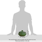 Lependor Ceramic Ashtray with Lid,Windproof,Ash Holder for Smokers,Desktop Smoking Ash Tray for Home Office Decoration - Dark Green - Image 6