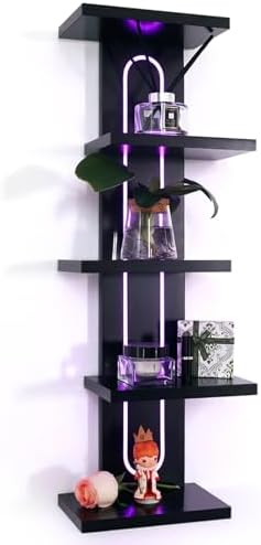 Homaterial RGB 5-Tier Floating Shelves for Wall by Homaterial