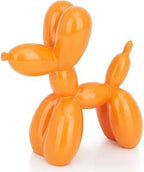 4 Inch Glossy Orange Balloon Dog Sculpture by AMOIENSIS