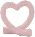 Lescafita Pink Heart Decor Sculpture, Cute Romantic Love Statue Aesthetic Room Decor for Bedroom Desk Shelf Coffee Table, Gift for Her Valentines Birthday by LESCAFITA