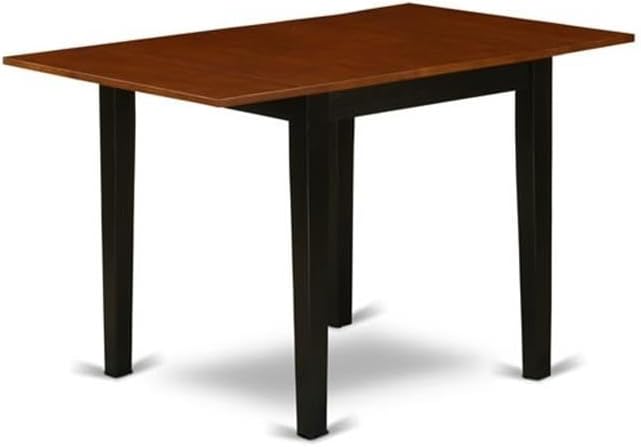 East West Furniture NDNO5-BCH-W 5 Piece Dinette Set - Image 3