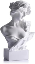 11.8" H Greek Mythology Bust Statue Decor,Artemis Statues Roman Goddess Figurines,Used for Sketch Practice Aesthetics Statues and Sculptures and Indoor Filling Space for Living Room, Bedroom (White) by LCCCK