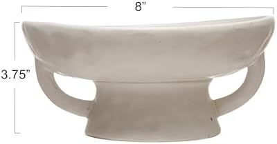 Creative Co-Op Stoneware Bowl w Reactive Glaze, White - Image 2